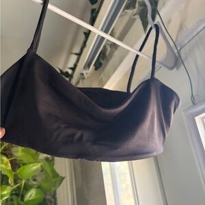 Black Bralette Sports Bra - Unbranded